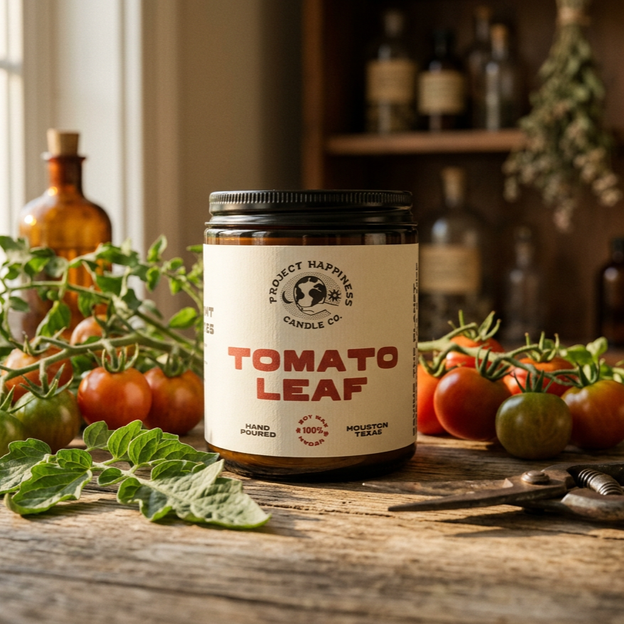 Tomato Leaf Soy Candle - 8oz | Spring Scent