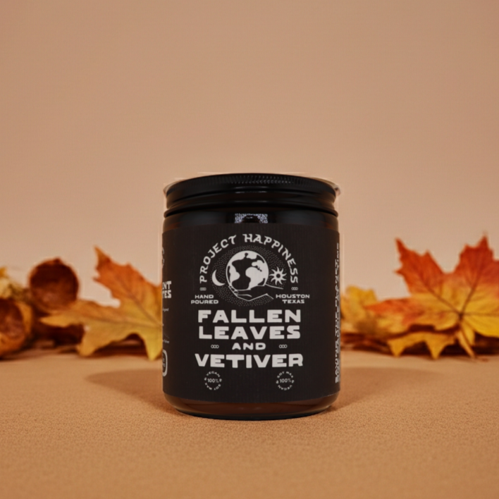 Fallen Leaves and Vetiver Soy Candle - 8oz