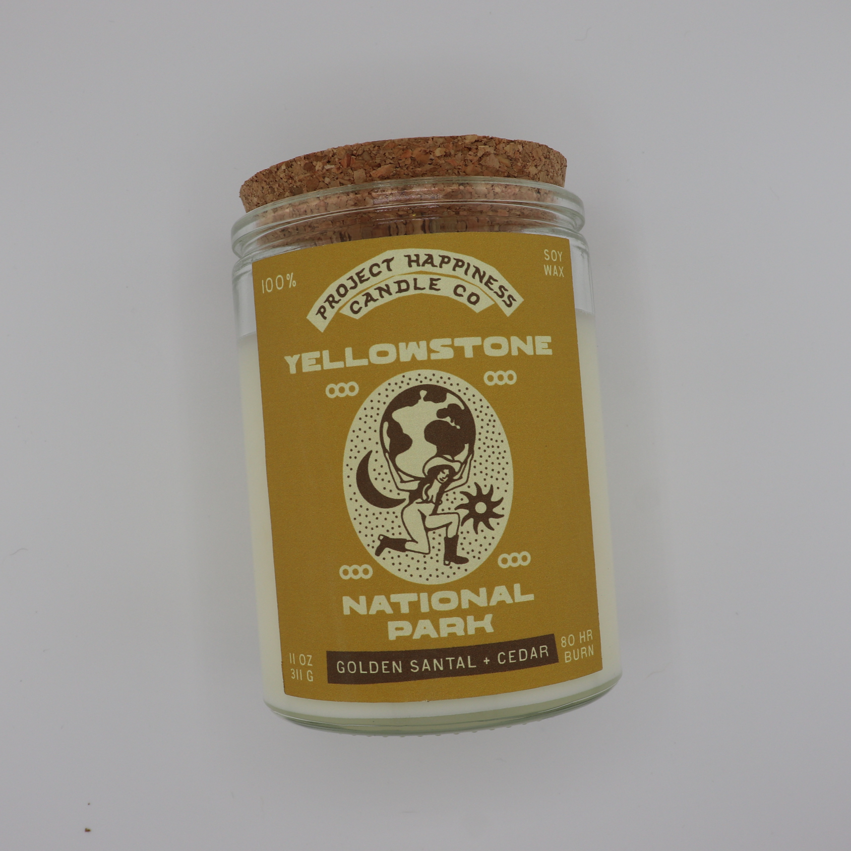 Yellowstone National Park - Golden Santal and Cedar 11oz Soy Candle