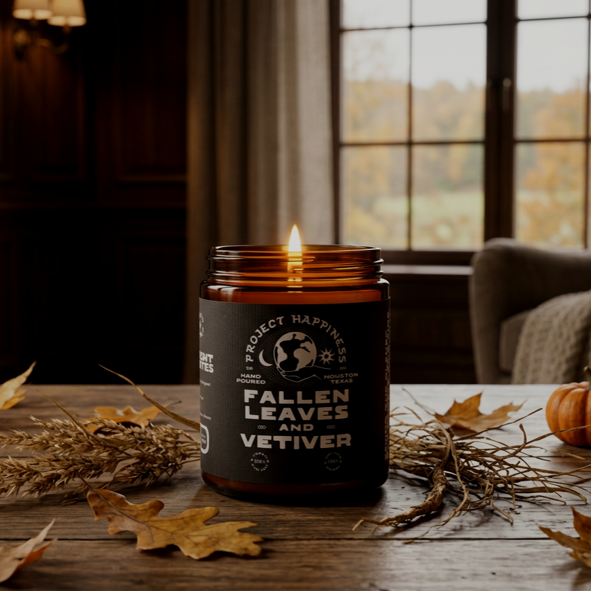 Fallen Leaves and Vetiver Soy Candle - 8oz