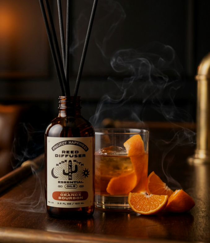 Old Fashioned Orange Bourbon Reed Diffuser - 3.5oz | Fall Aroma