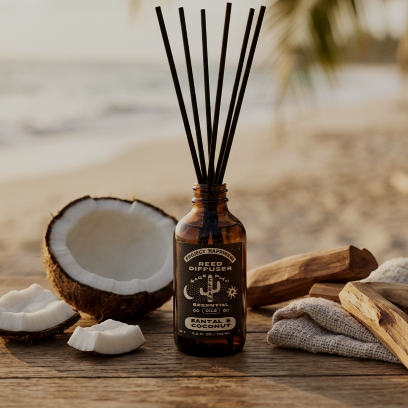 Santal and Coconut Reed Diffuser - 3.5oz | Summer Aroma