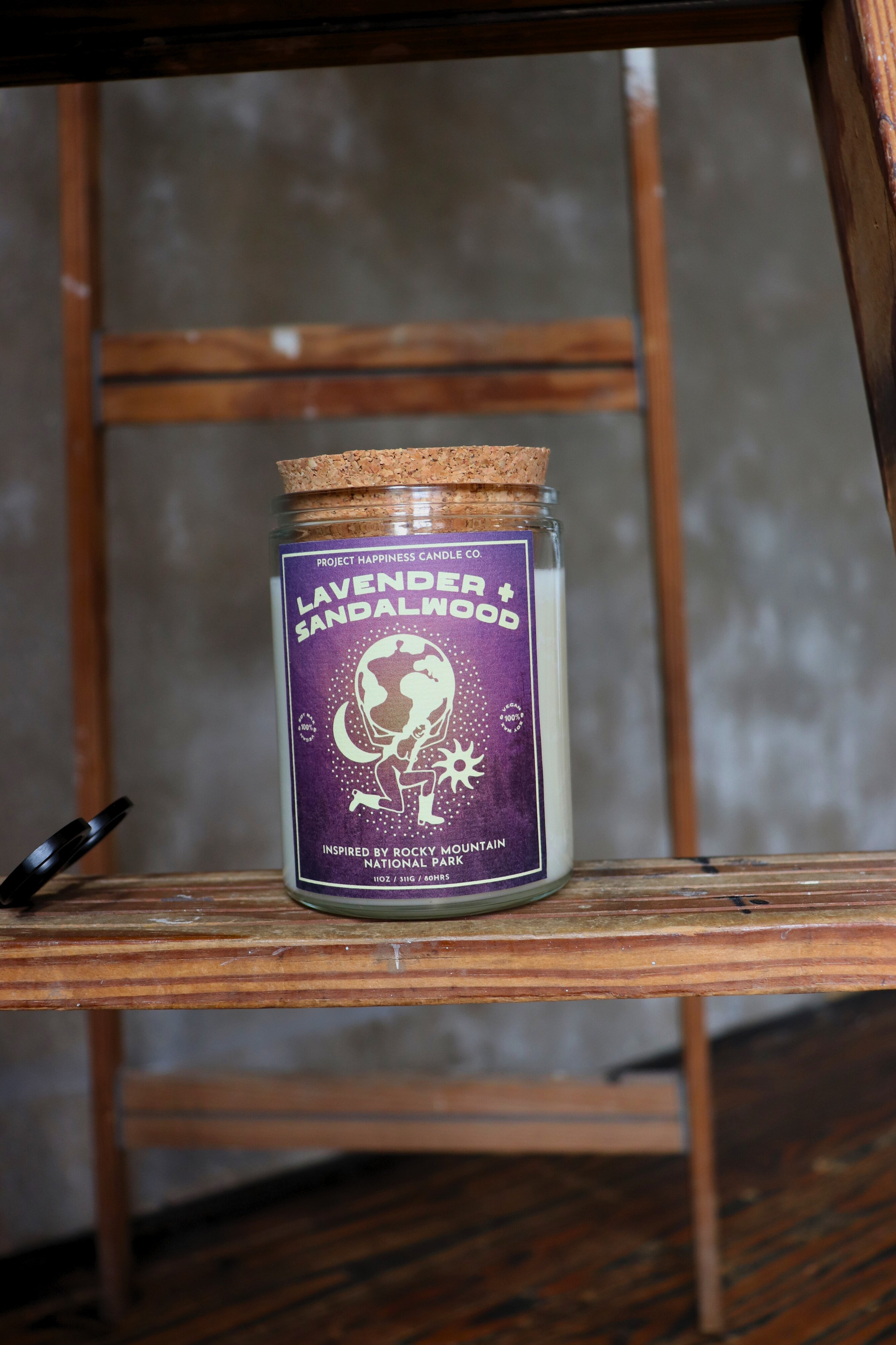 Lavender + Sandalwood Inspired by Rocky Mountain National Park - 11 oz Soy Candle