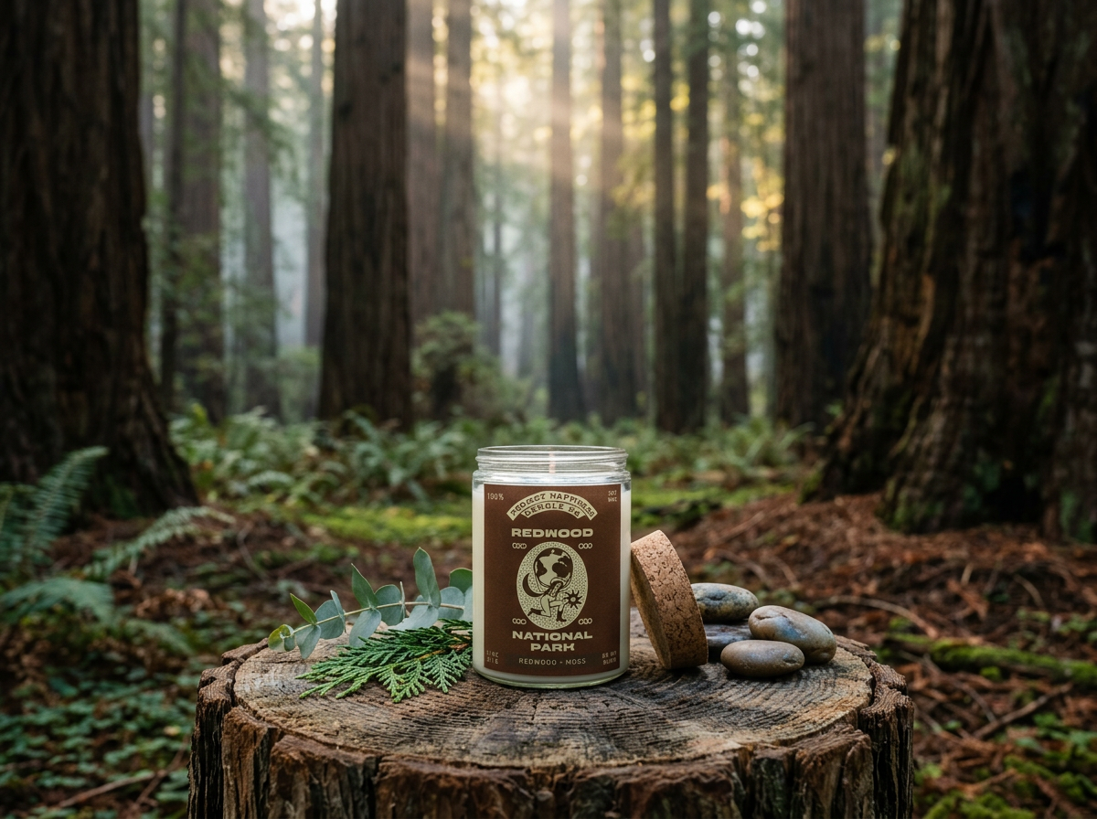 Redwood National Park - Redwood and Moss 11oz Soy Candle