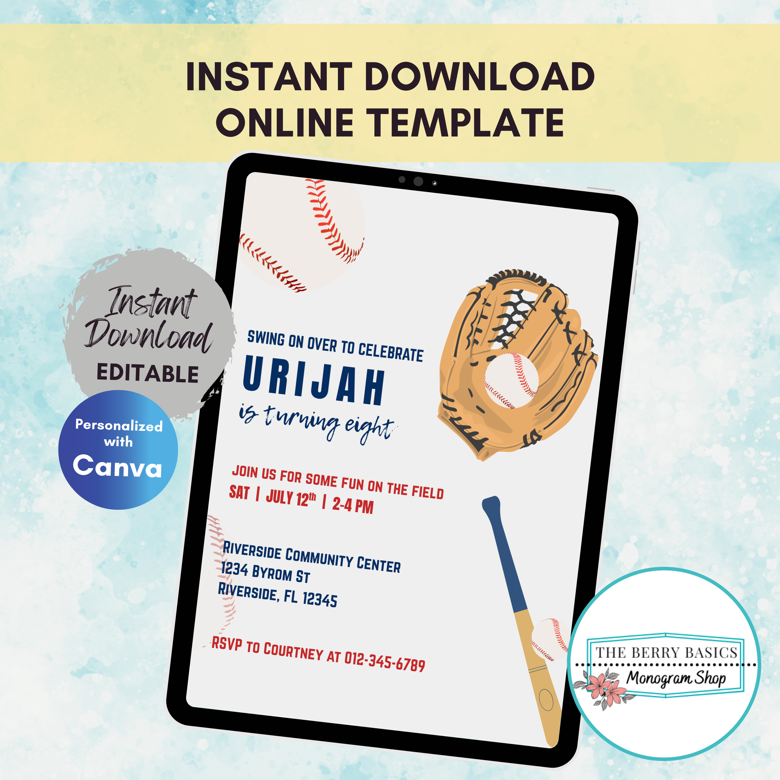 Instant Download Baseball Birthday Party Invite.png