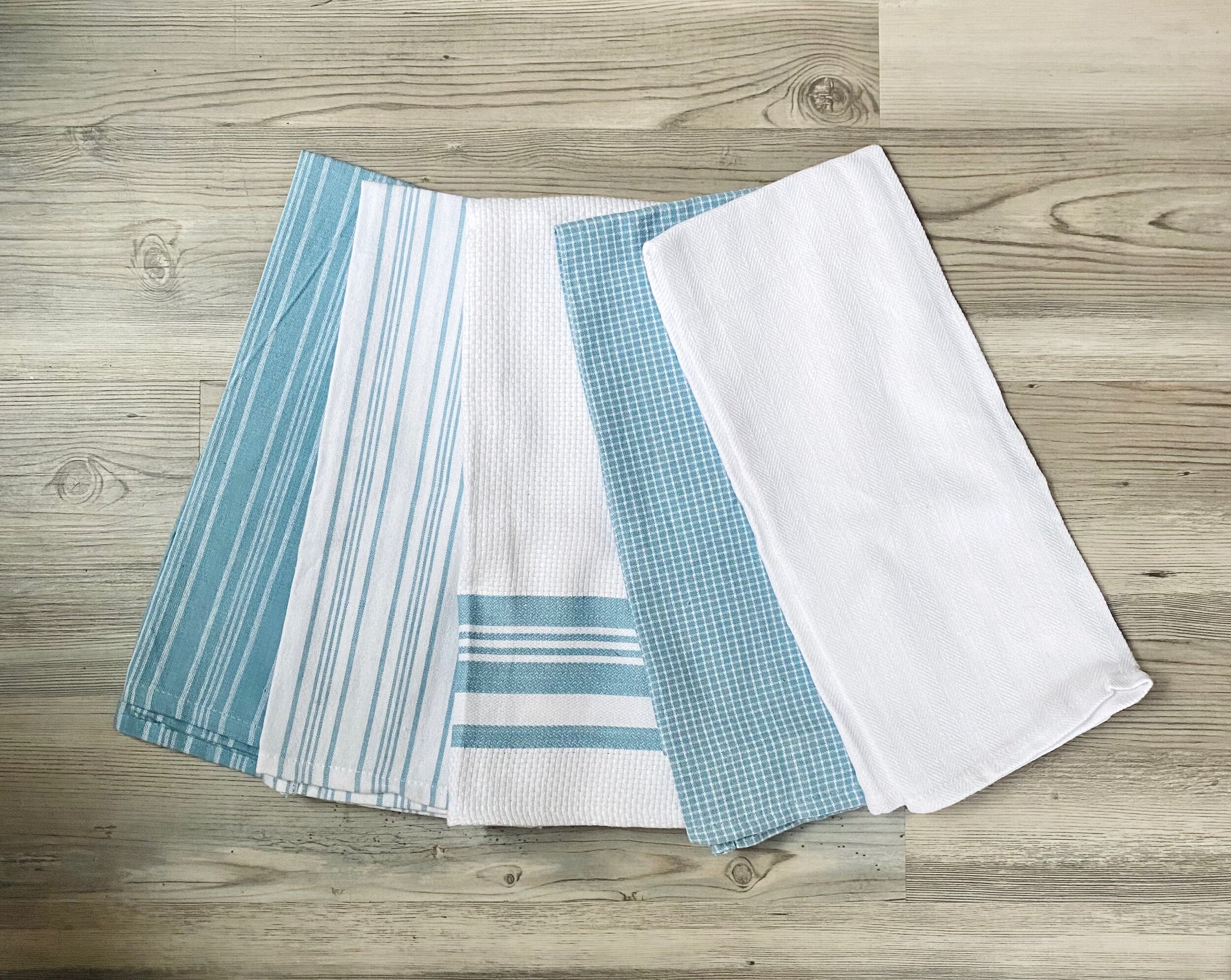 Navy & White Monogrammed Kitchen Towel — The Berry Basics
