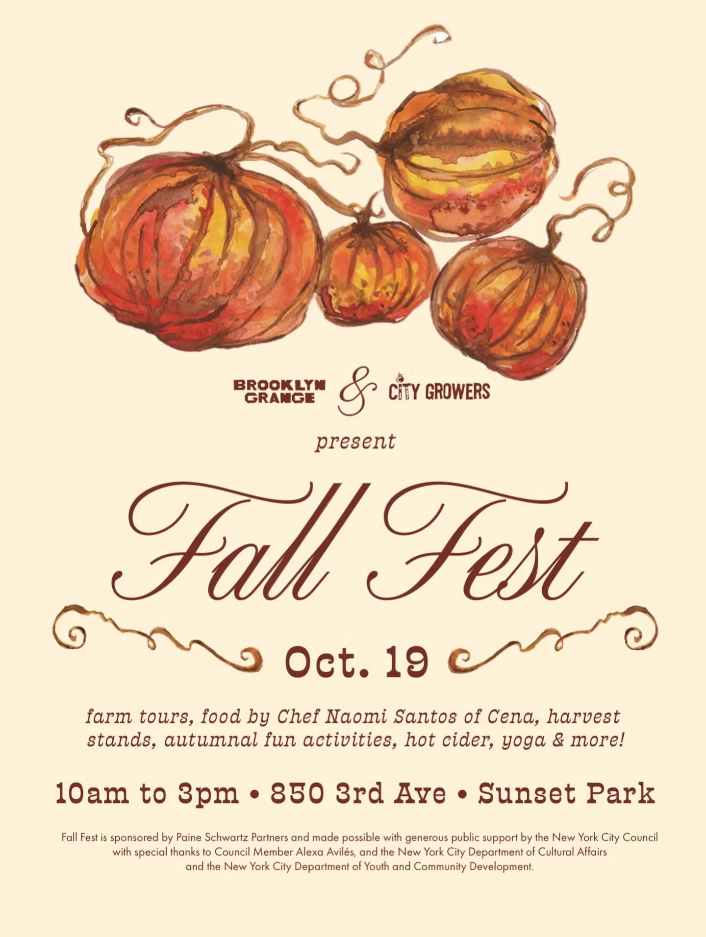 Fall Fest marks the completion of our 2025 growing season, a moment to honor our farmers and celebrate the incredible work they&rsquo;ve done to feed our surrounding communities. Join us and our partners at City Growers for a lively community gatheri