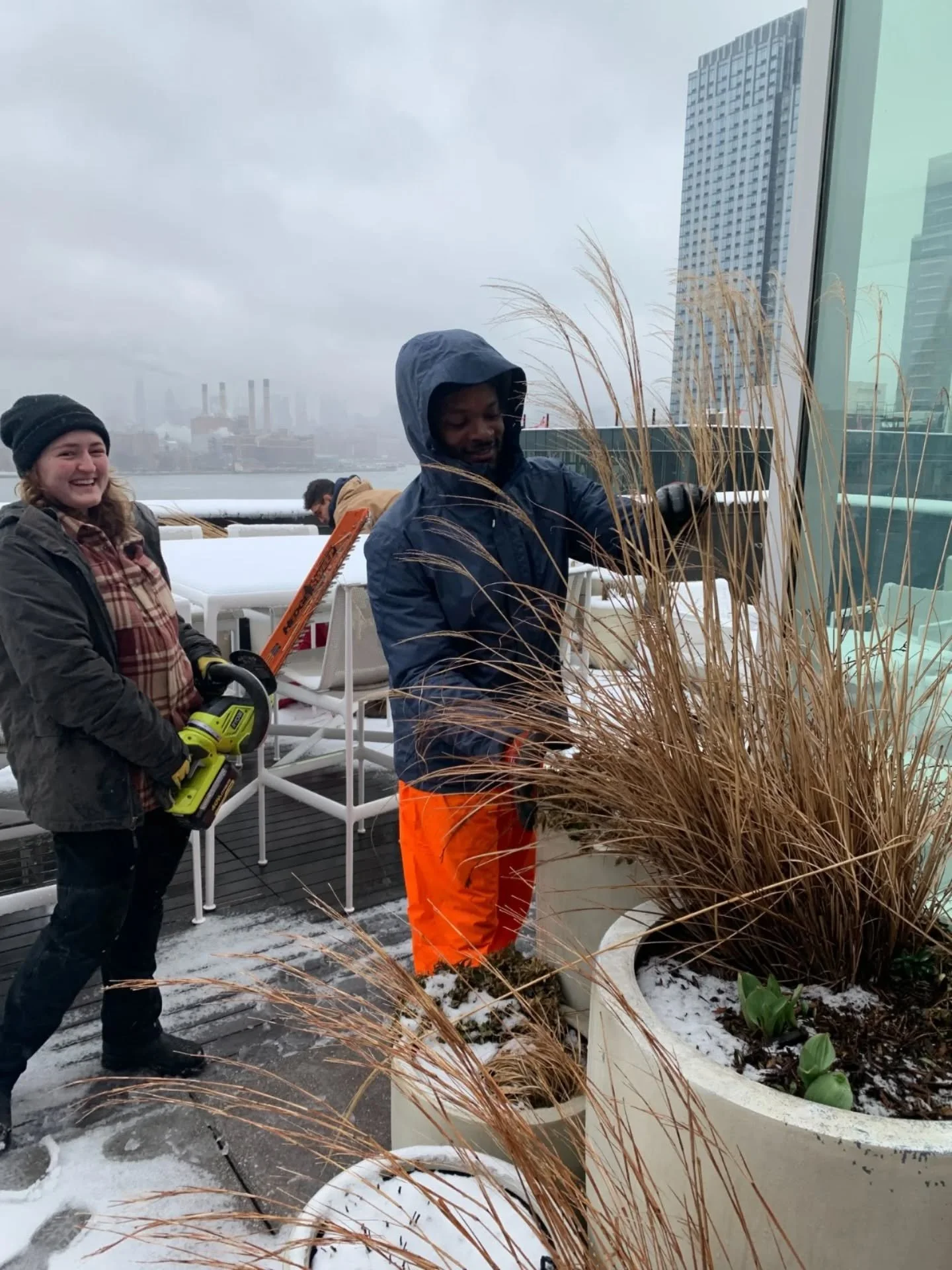 Your garden needs maintenance even during winter. From snowy plant cutbacks to skyline views, @brooklyngrange provides year round care with the same dedication, just colder temps. 

This is Brooklyn Grange, winter style.

#brooklyngrange #brooklyngra