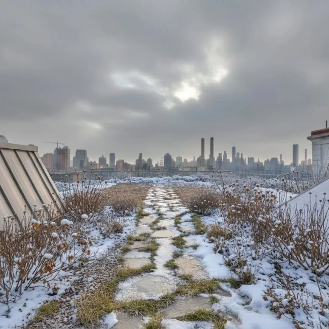 Snow holds tomorrow&rsquo;s beauty. ❄️🌿

Winter at @brooklyngrange is pure rooftop magic with quiet greens, crisp air, and skyline views hinting at unforgettable moments ahead. A hidden NYC gem for view seekers and anyone searching for a stunning ci