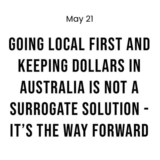 To kick off Australian Made Week I&rsquo;ve updated a previous article which initially featured in Facility Management magazine on going local first! You can check it out on my website (link in bio) #ausmade #australianmade #australianowned #manufact