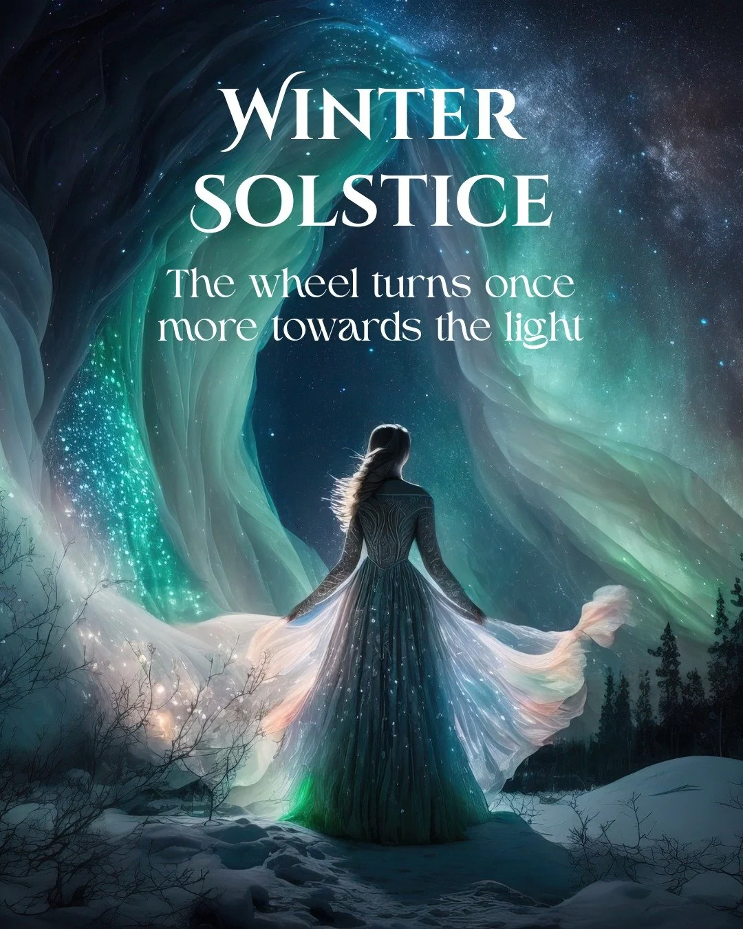 Celebrating seasonal changes today on this special day! Winter Solstice Blessing on the darkest day of the year ❄🖤🤍🔆