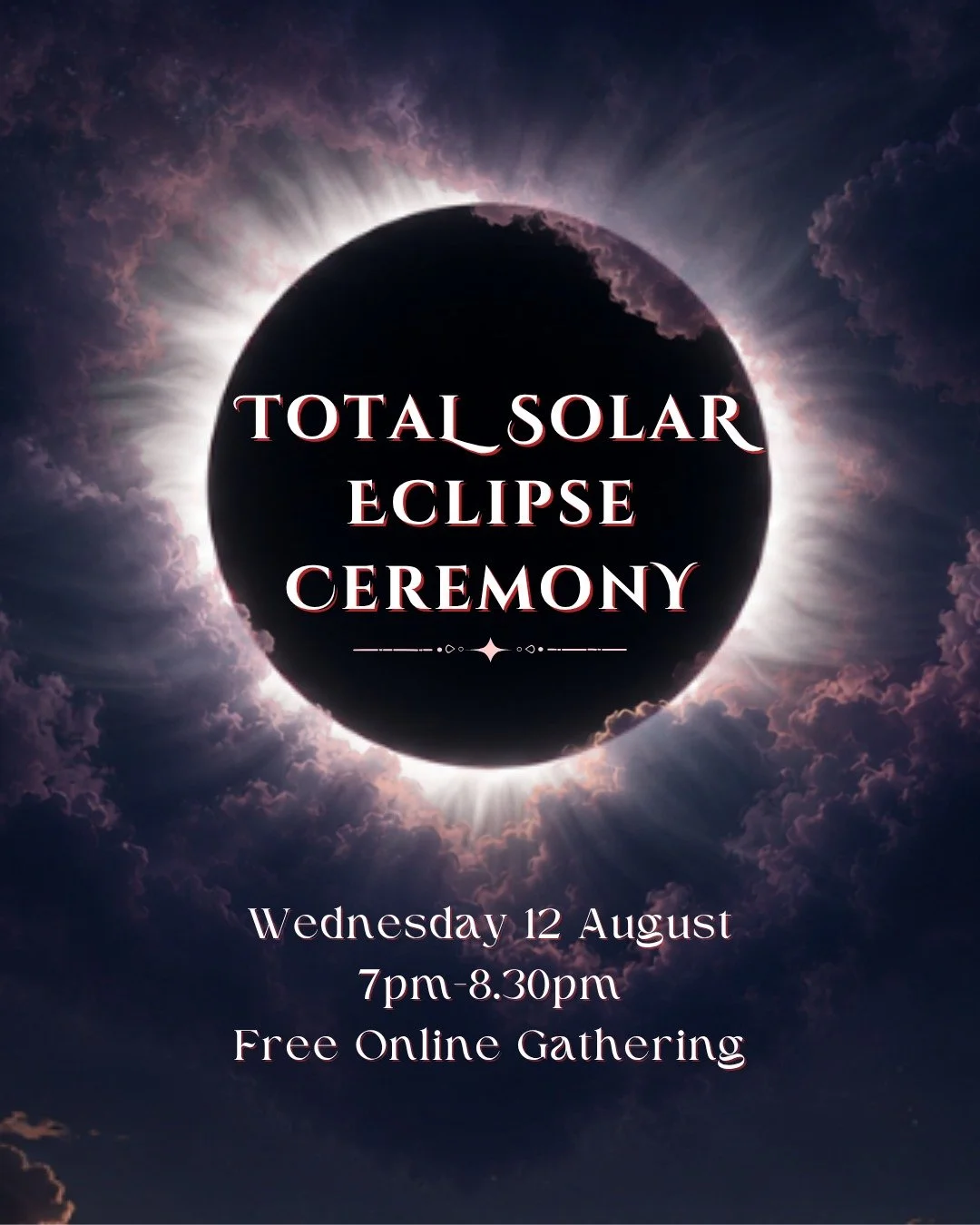Eclipse season is upon us..... register for this free online ceremony 🌗

Link in bio 💫