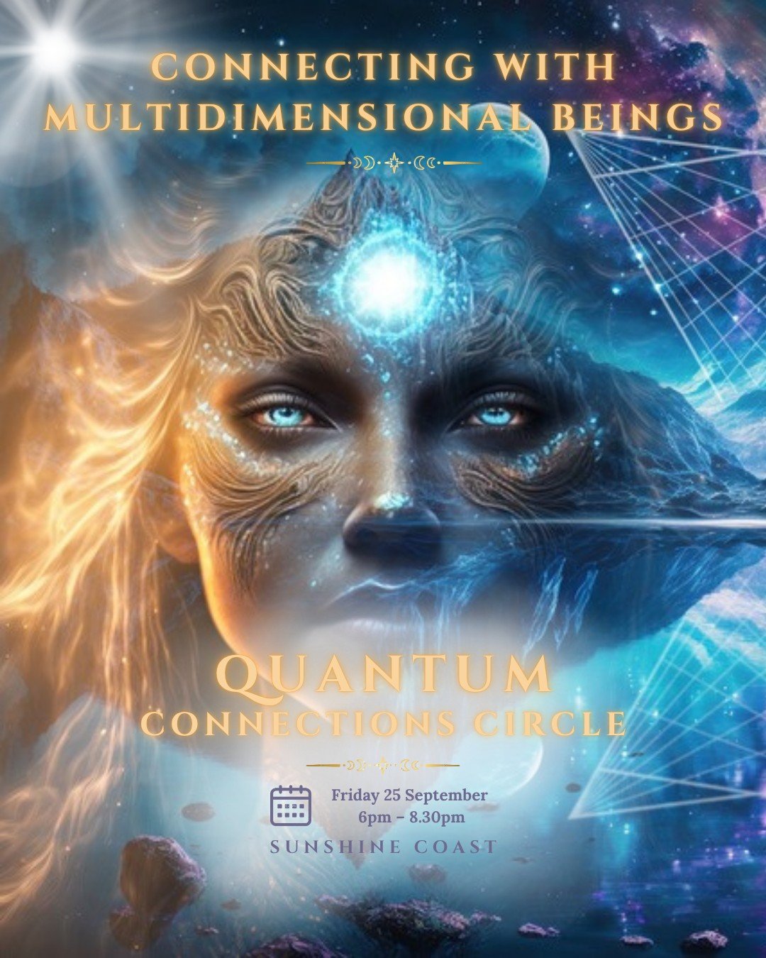 💫 Quantum Connections Circle 💫

Monthly meet up for asking the big questions of consciousness, spirituality and quantum energetics.

📆 Friday 26 September
⏰ 6pm to 8.30pm
📍Woombye School of Arts

&bull;&bull;&bull;

💫 September Topic: Connecting