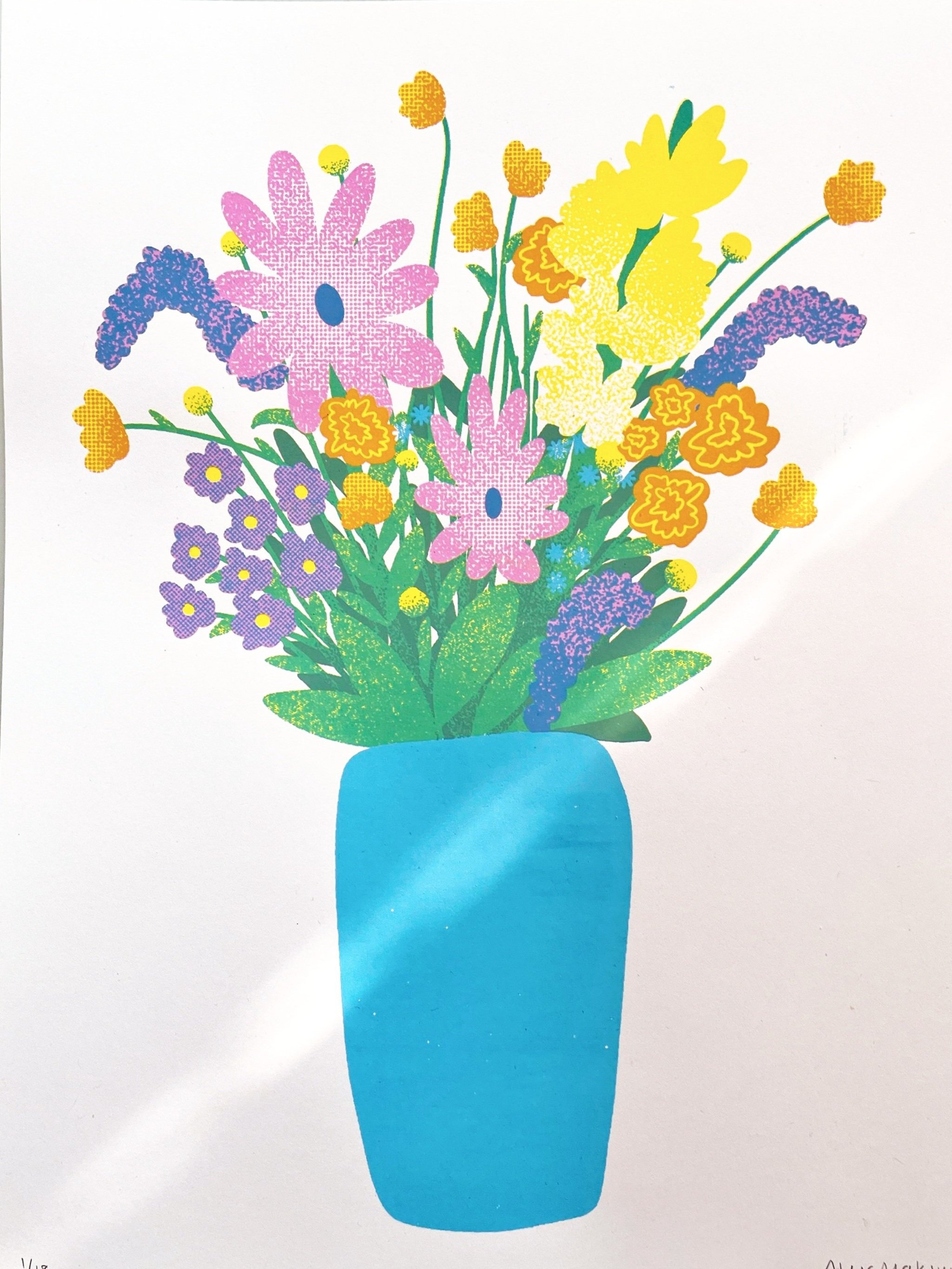 Market Flowers (pastel)
