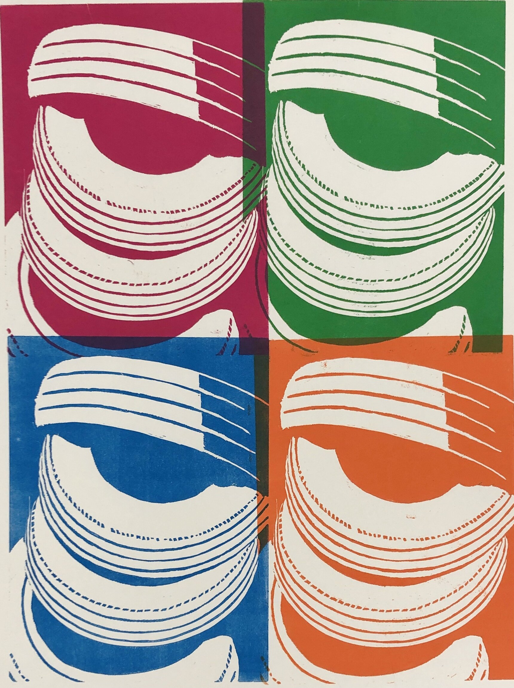 Auto Parts Pop Homage (Mono-print)