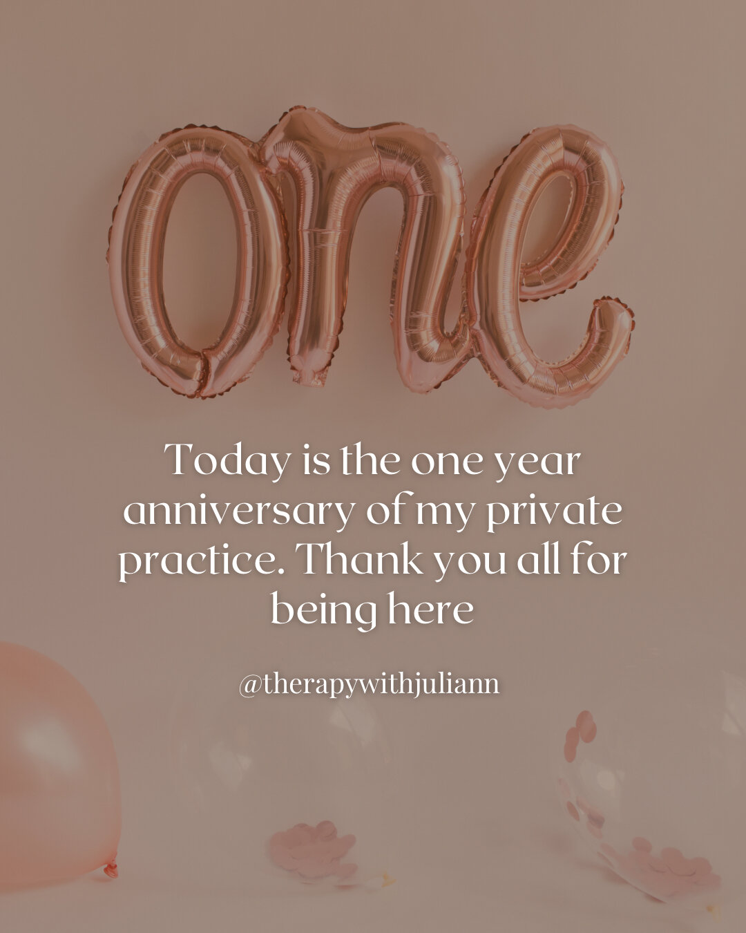 Happy happy birthday to my baby, my private practice. It's been a whole year since I officially became self employed + started my own practice. ​​​​​​​​
365 days later + I still live indoors 😅 ​​​​​​​​
The journey to starting my own practice was not