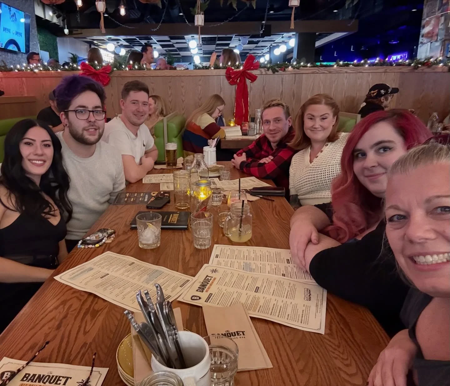 Merry Christmas from our team to you 🎄✨

We wrapped up the year with dinner, bowling, lots of laughs, and even more gratitude. 

Thank you for supporting us, trusting us, and being part of our salon family. Wishing you a holiday season filled with w