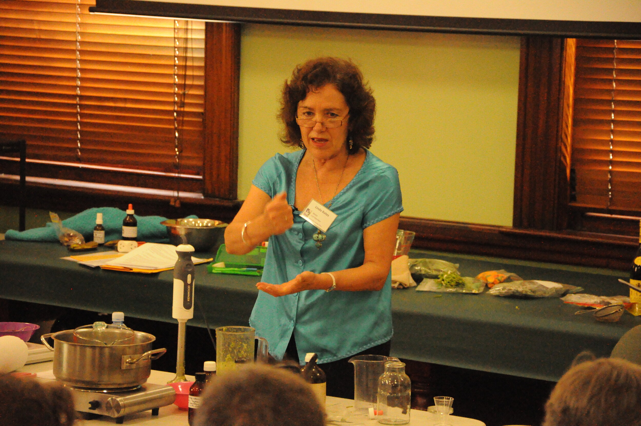  demonstrating herbal manufacturing for the Nat. Herbalists Association annual seminar. We had a record turnout. 