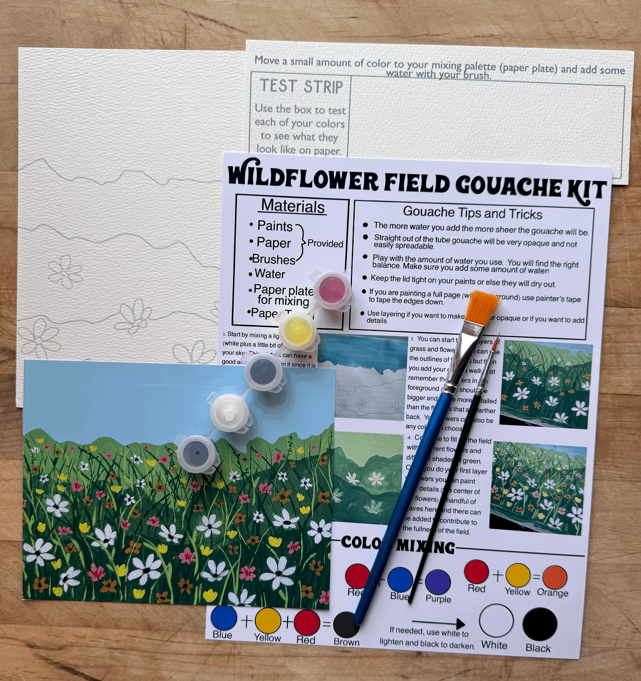 Wildflower Field Gouache Kit