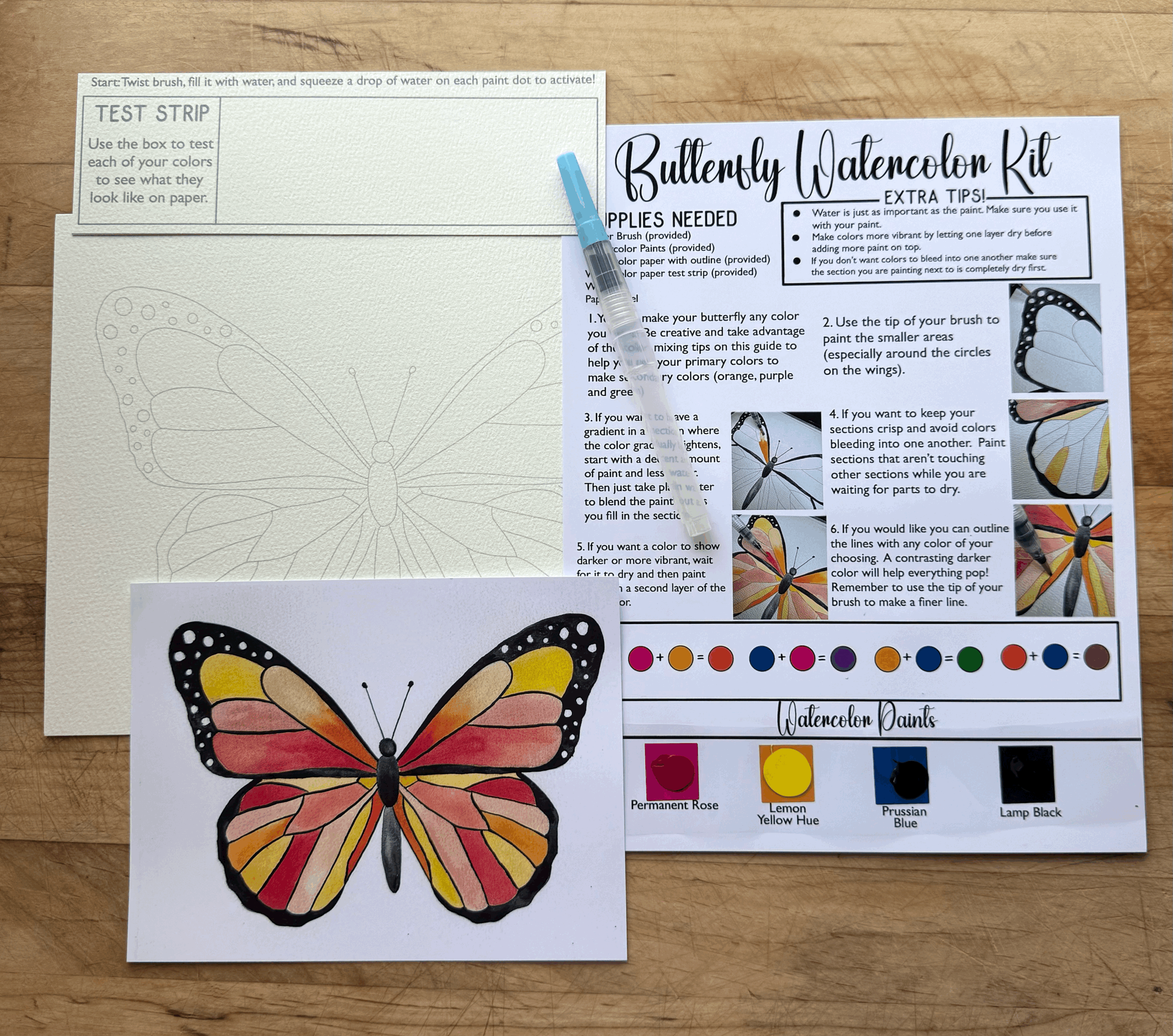 Butterfly Watercolor Kit