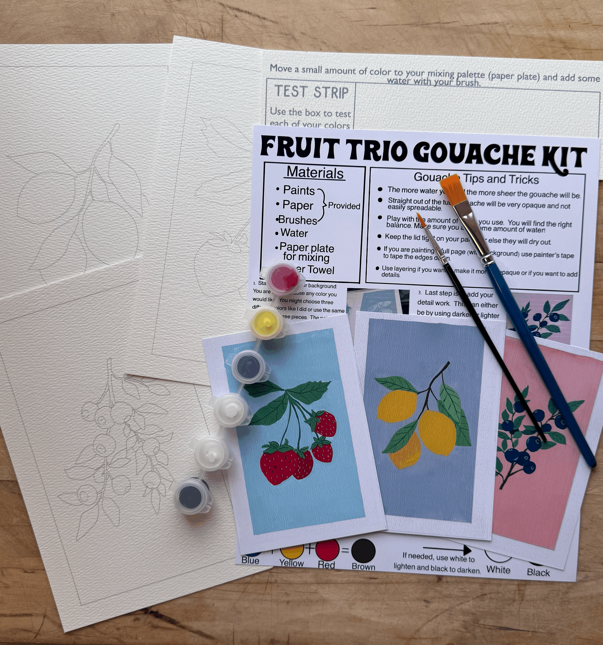 Fruit Trio Gouache Kit