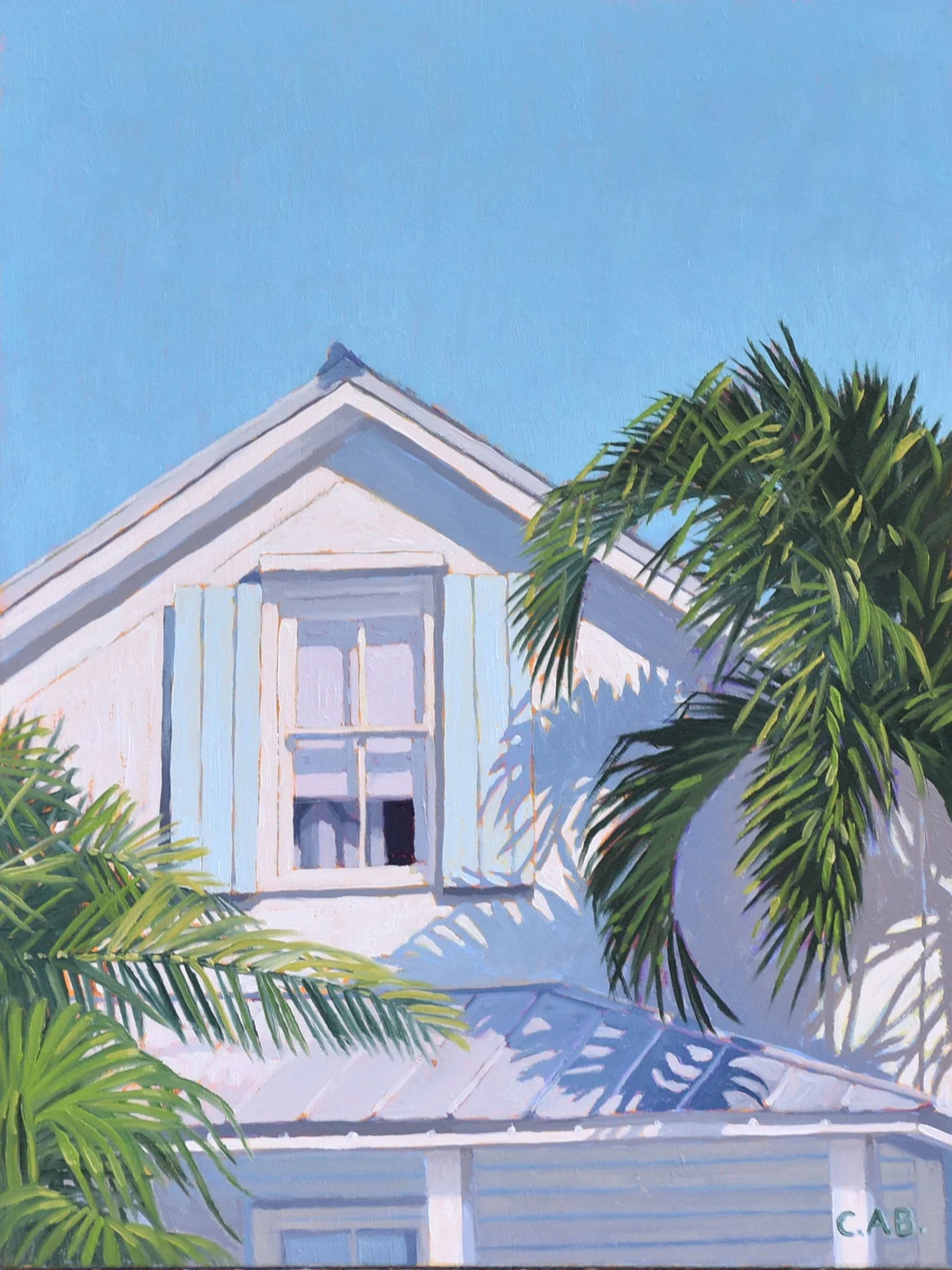 "Grey Window" 6x8 oil on board