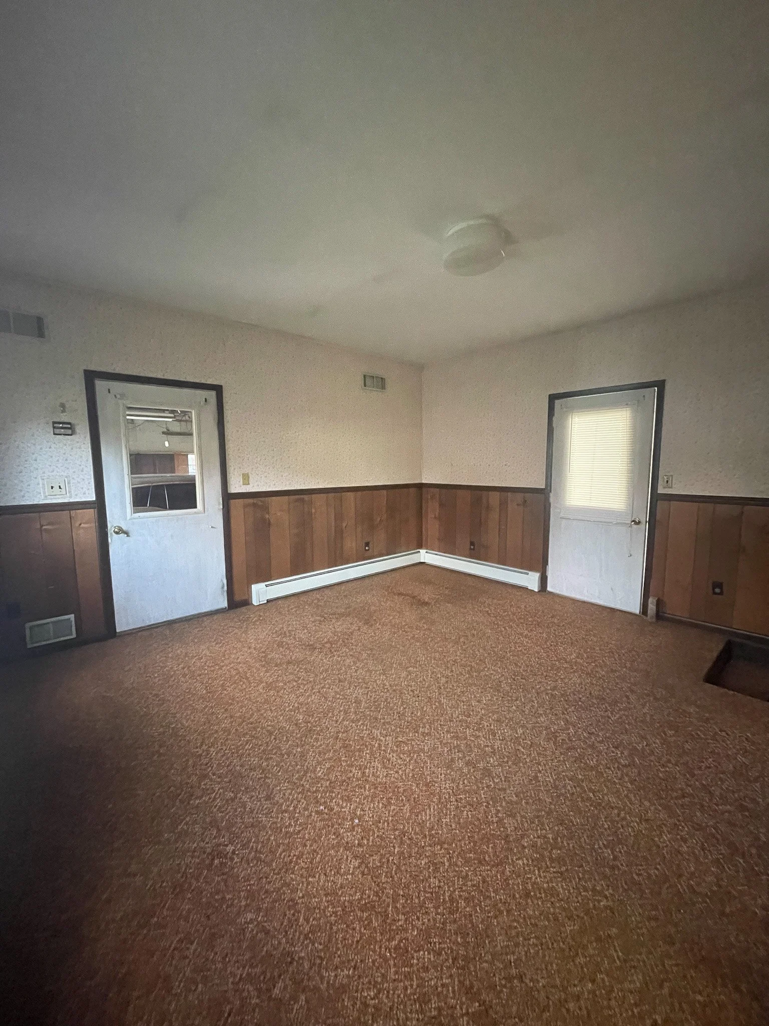 In the back of our house is this breezeway connecting the original home to the garages.
