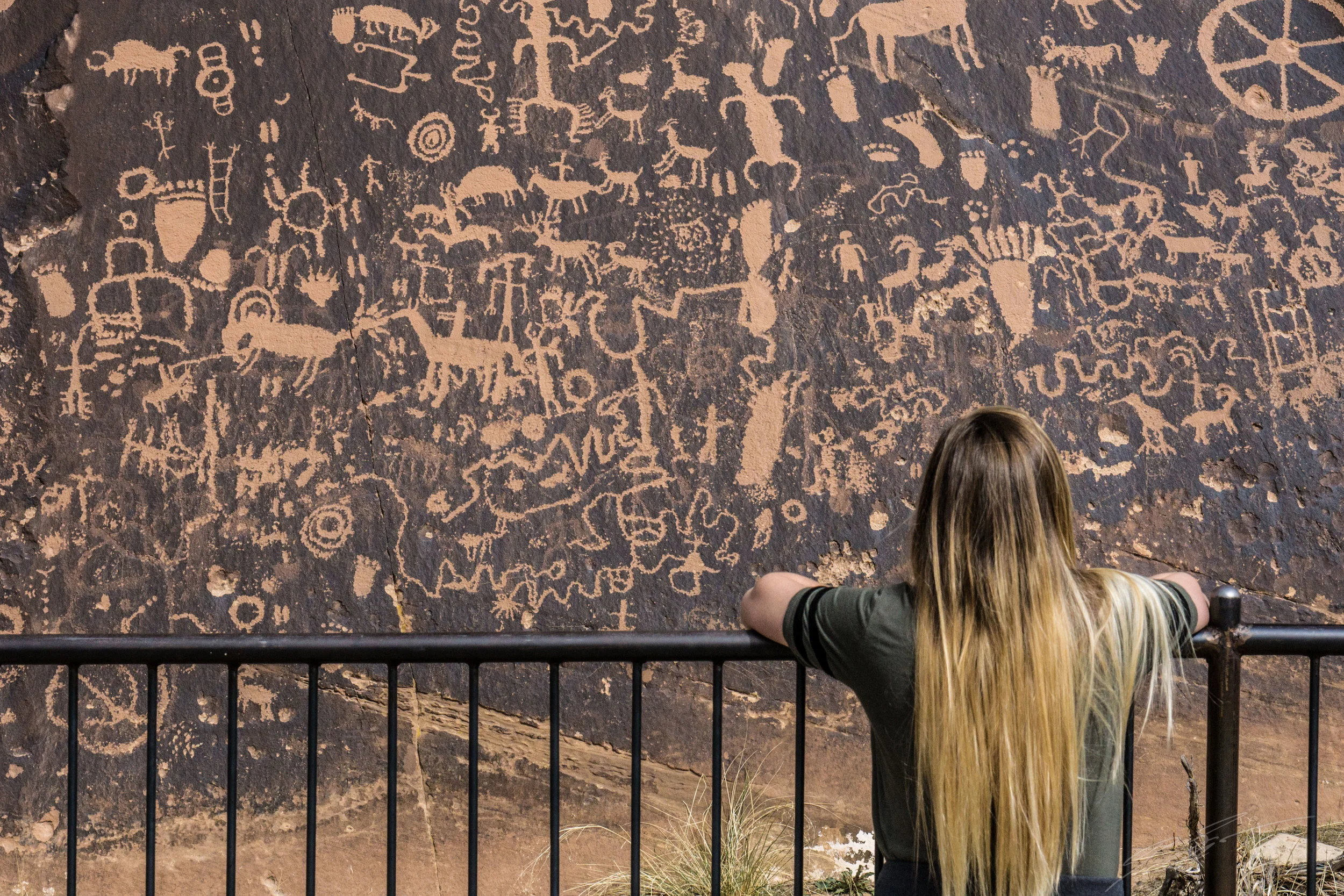The petroglyphs off of 211. It’s an obvious pull off and pretty cool to stare at and wonder about the old world.