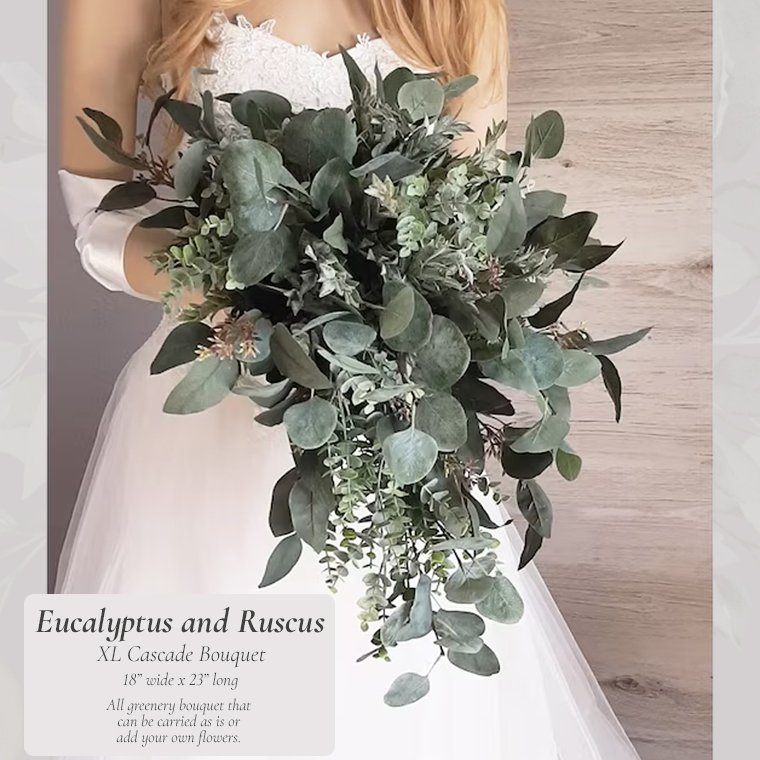 Dough Bowl Decor Centerpiece | Faux Lamb's Ear Spiral Eucalyptus