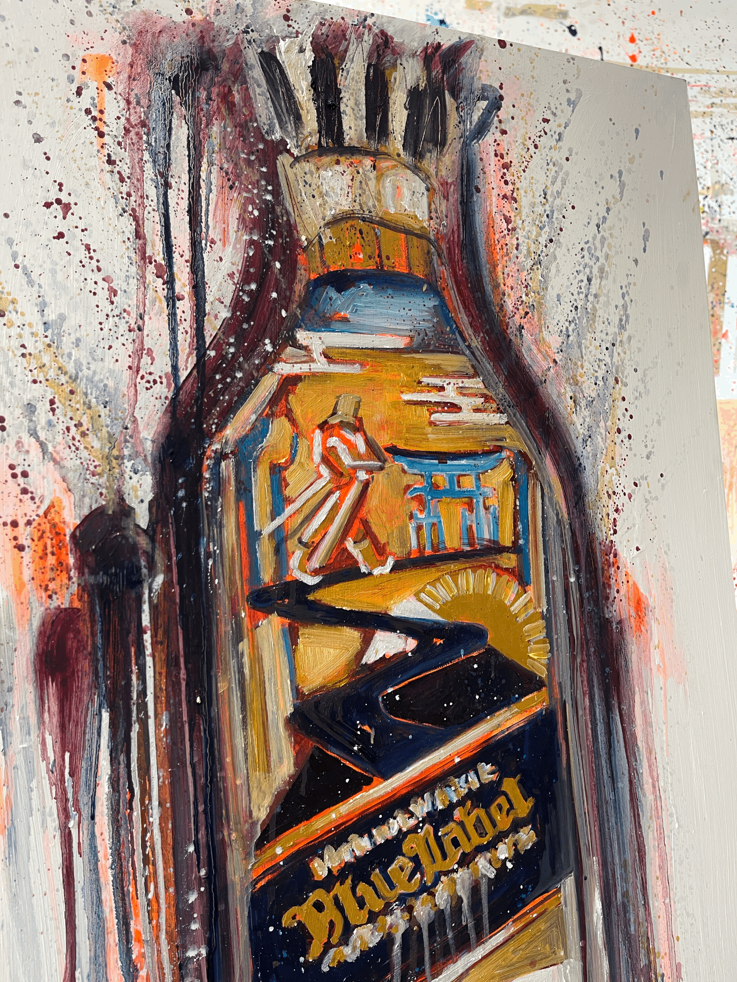 Johnnie Walker Blue Label Original Painting