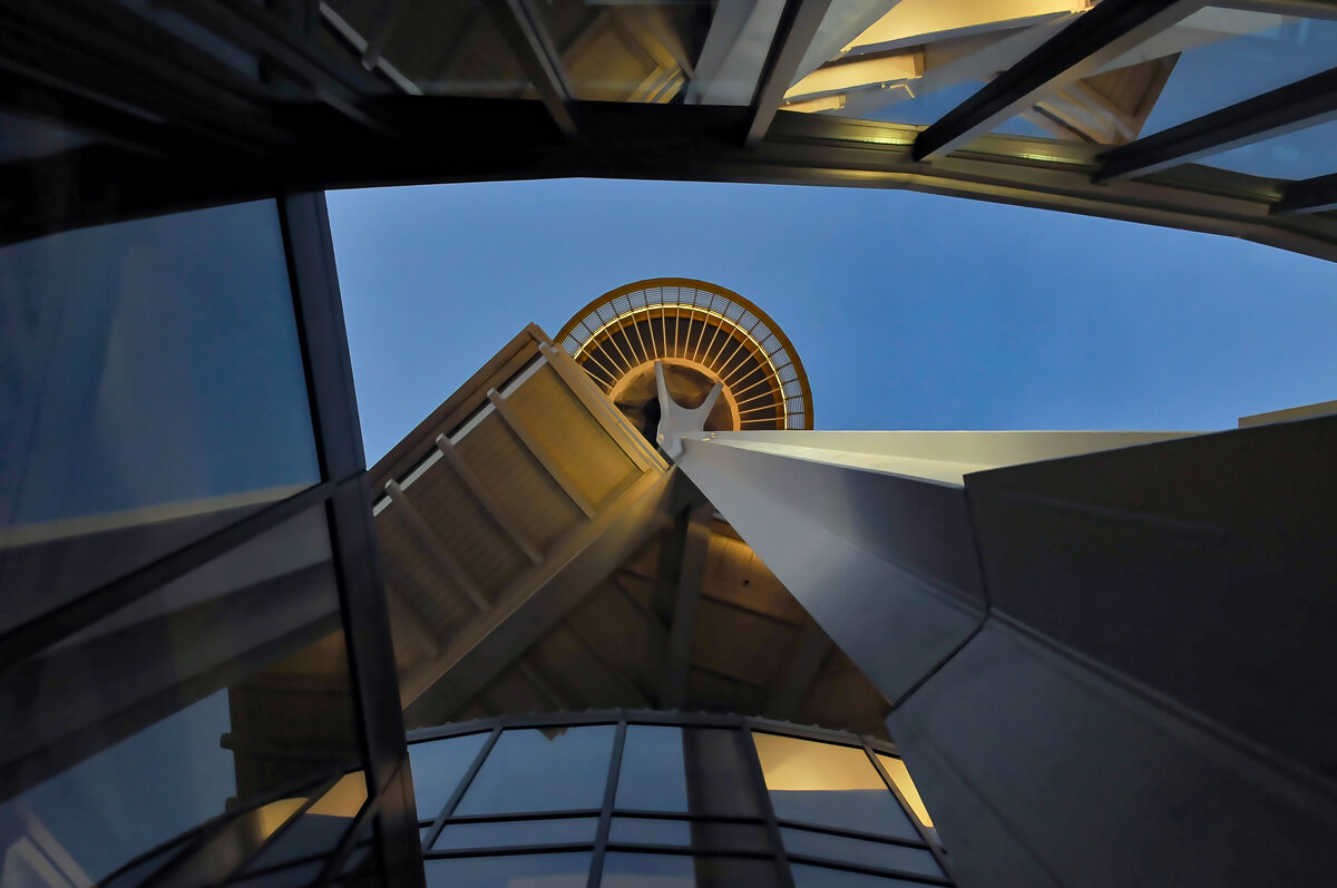 Space Needle, Nighttime, Seattle, Washington
