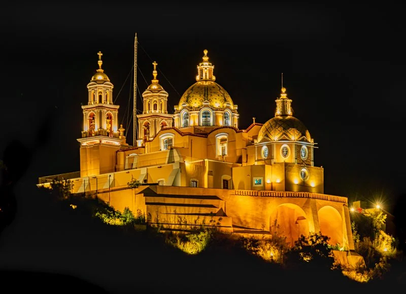 La Virgen de los Remedios Church, Cholula, Puebla, Mexico