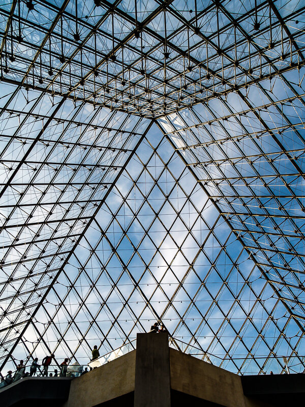 Looking Upward, Louvre, Paris, France