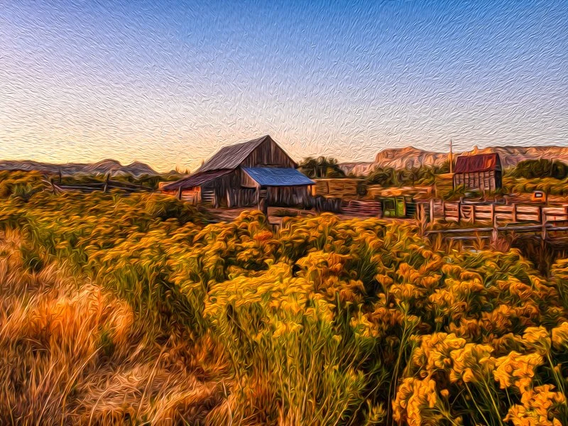 Farm near Bryce Canyon, Utah