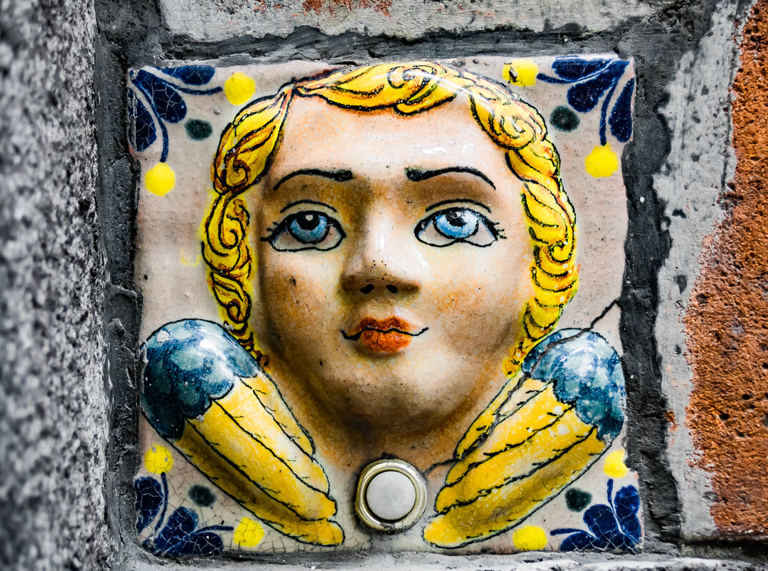 Talavera Door Buzzer, Puebla, Mexico