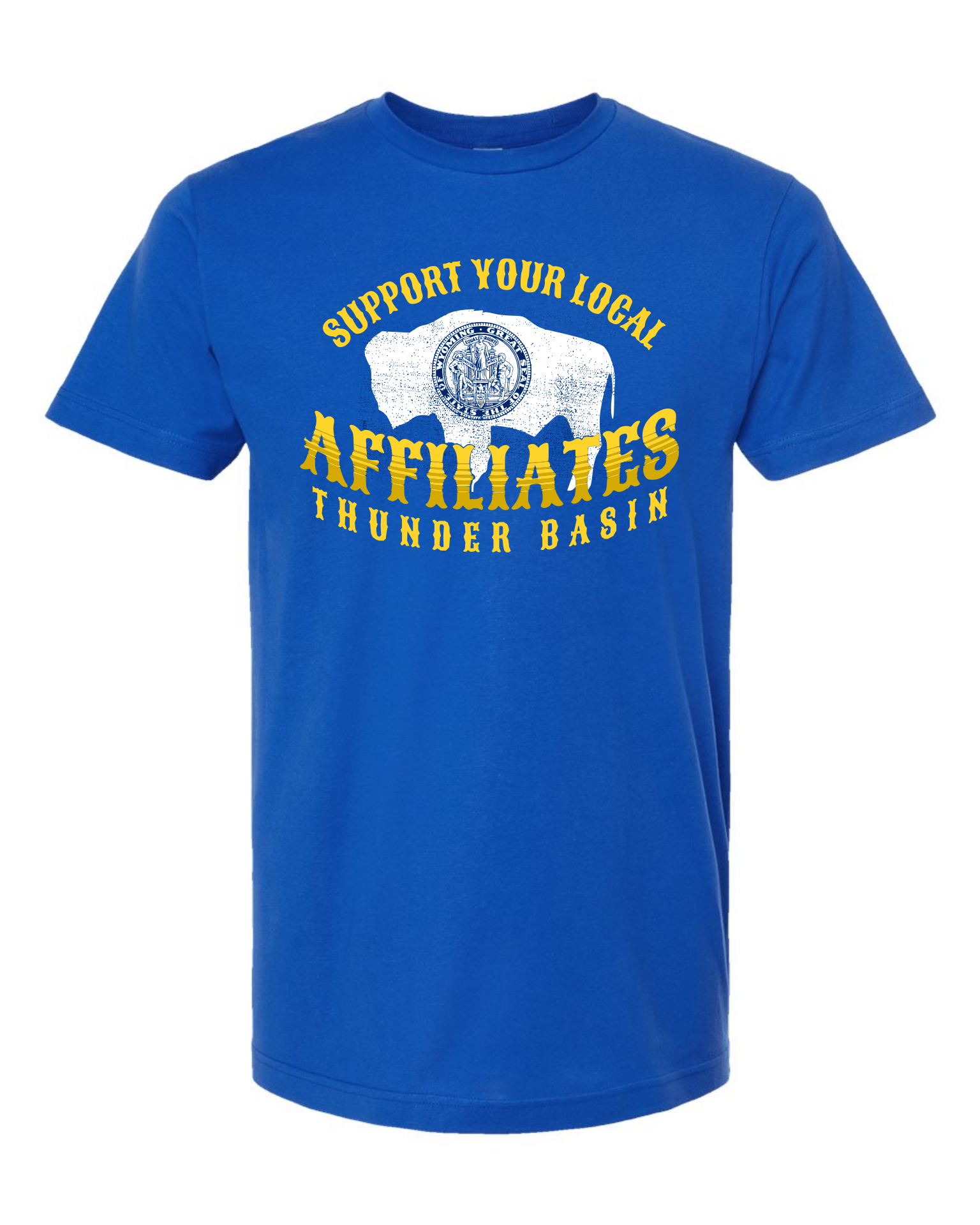 Affiliates WY Flag Tee Blue