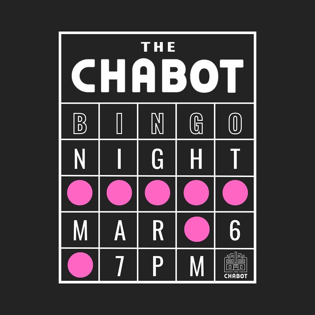 we&rsquo;re back with another BINGO NIGHT! 

Join us Monday, March 6th at 7PM for Bingo Night at the Chabot. Free for all to test their luck and win some prizes 🌟 

#castrovalley #castrovalleyevents #bingonight #bingo #bayareabingo #bayareaevents