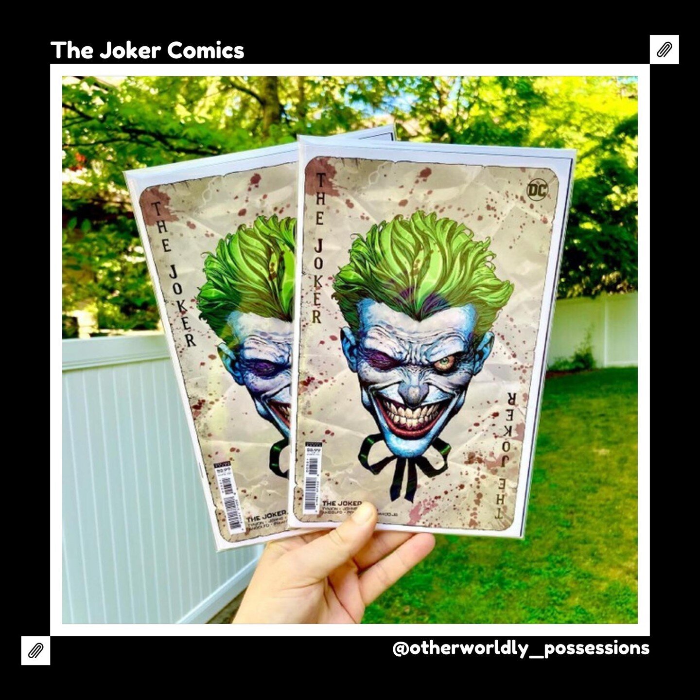 See the amazing art on these The Joker comics looks really good especially with the scenery. ⁠
⁠
A special thanks to @otherworldly_possessions for this great image. Be sure to follow this page for a lot of great comics.⁠
⁠
To see the complete post an