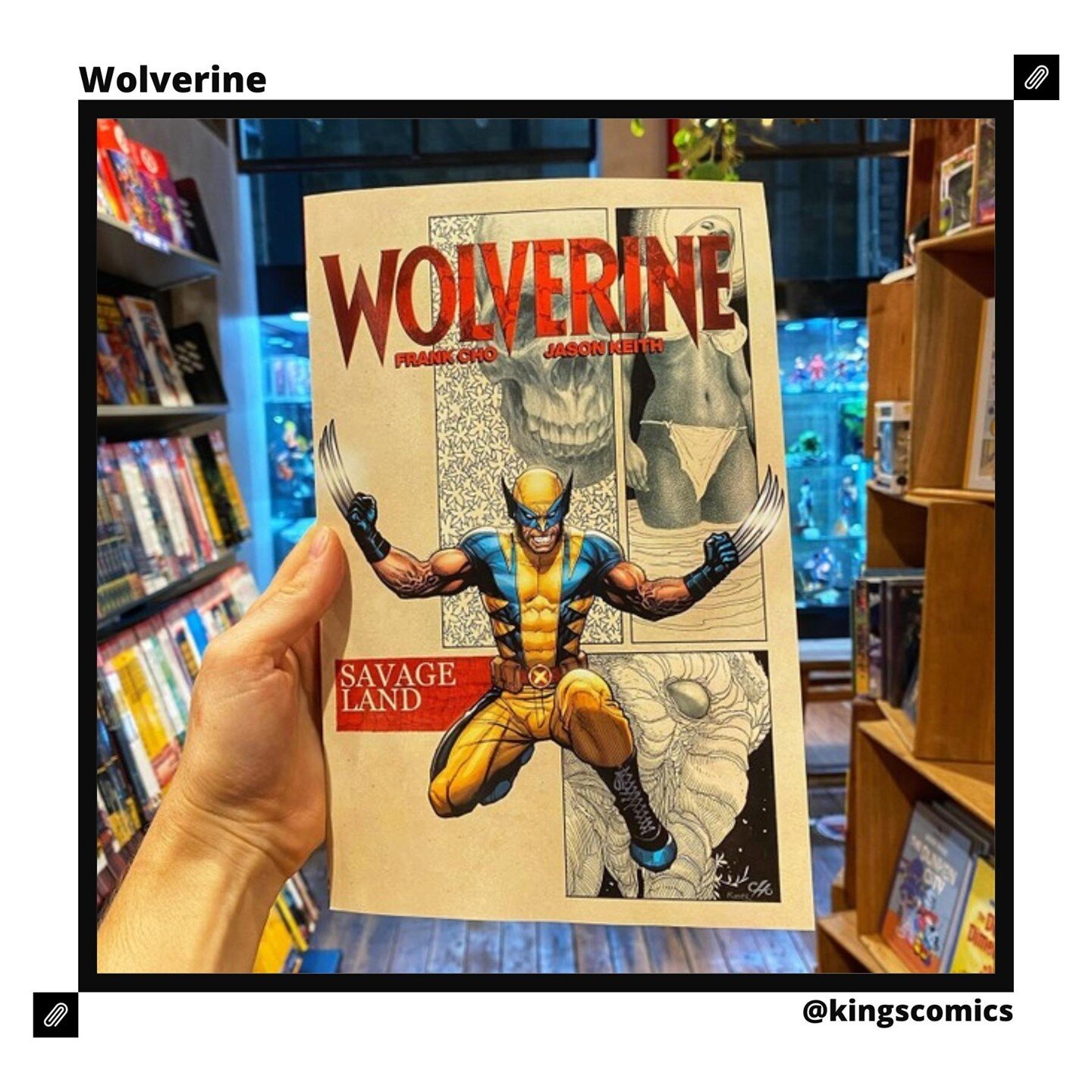 See this amazing Wolverine item... A special thanks to @kingscomics who created this and was so nice to share this with us.⁠
⁠⁠
To see the complete post and info about these items visit the Linkin.bio