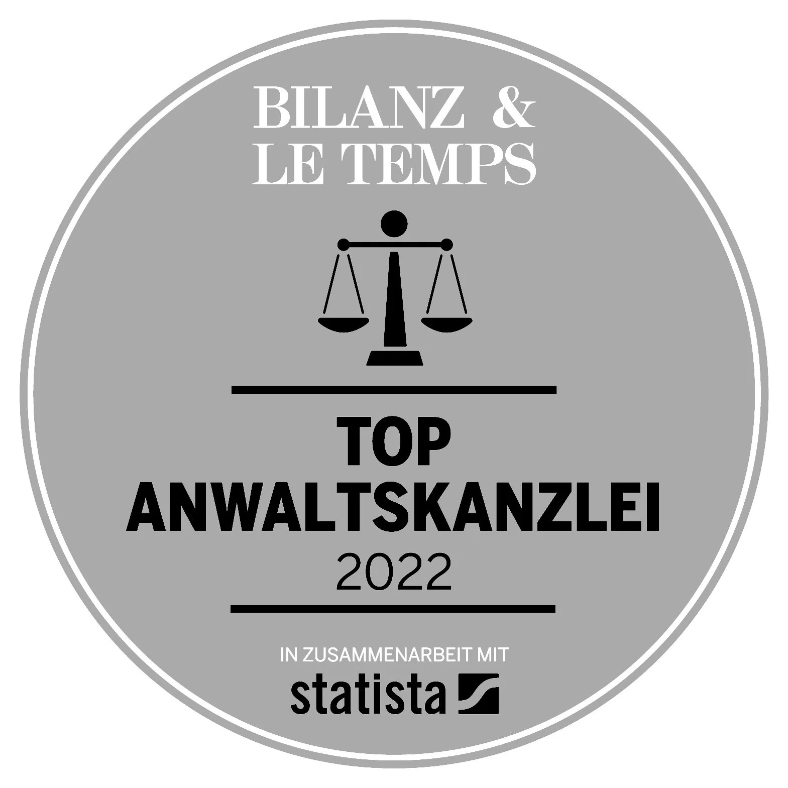 Auszeichnung als Top Anwaltskanzlei 2022