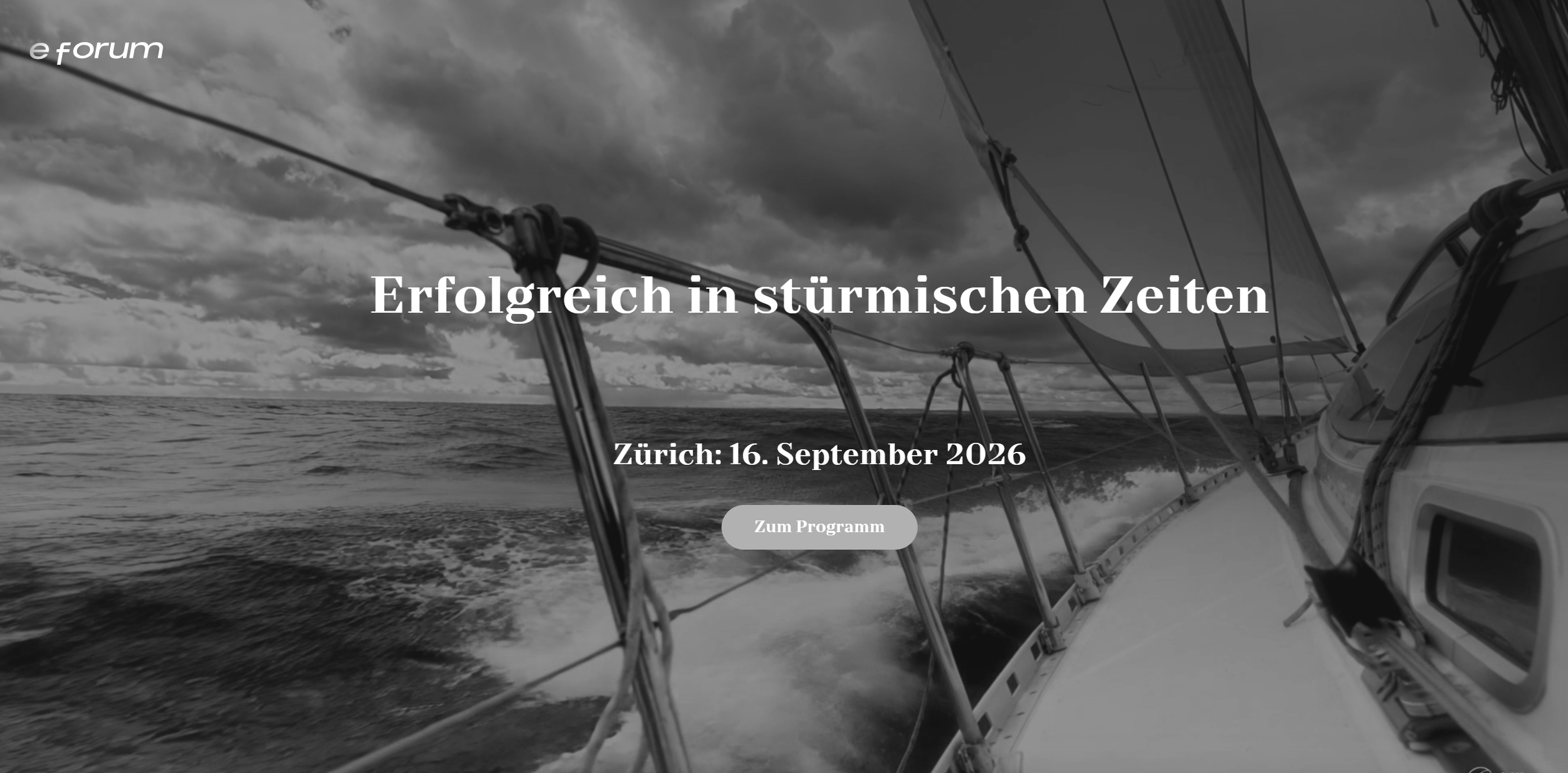 e-Forum 2026: Erfolgreich in stürmischen Zeiten