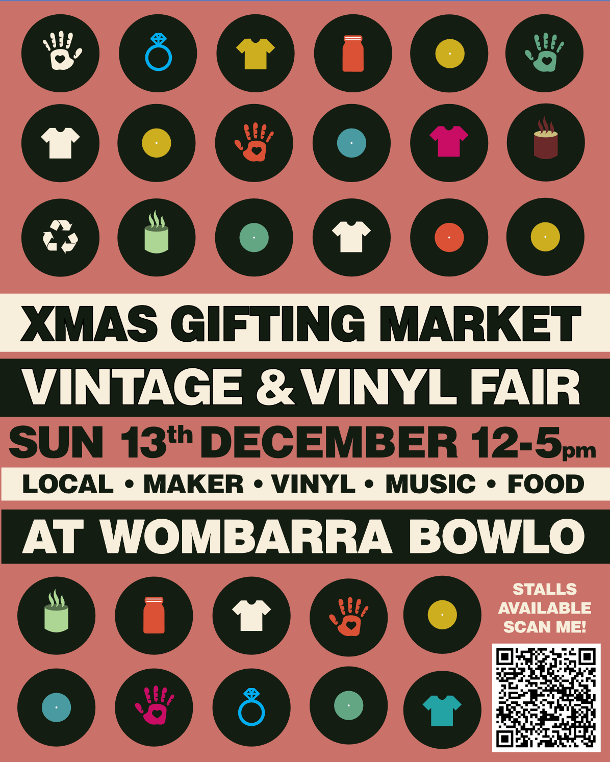 Wombarra bowlo markets 13th December 2026 xmas markets