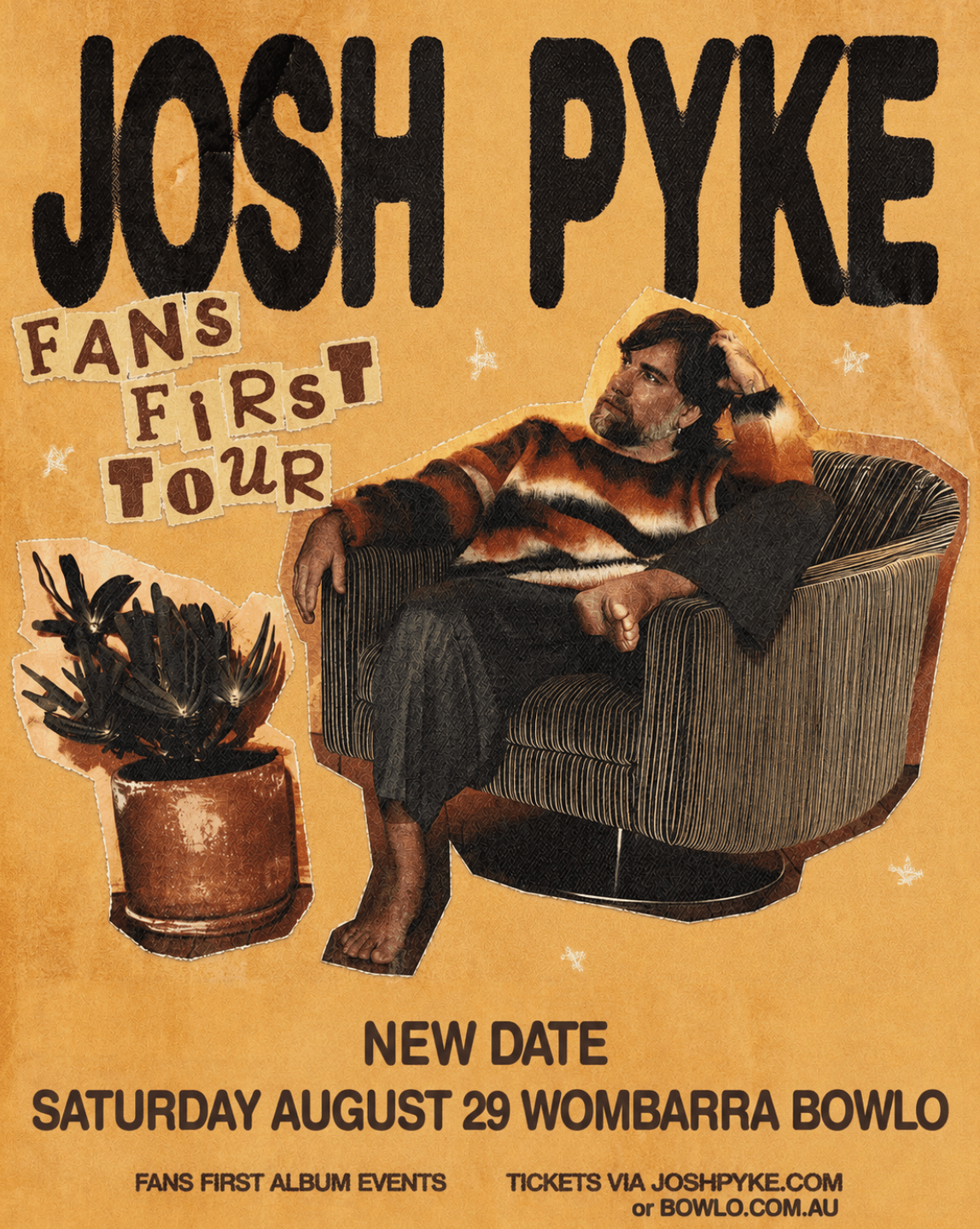 Josh Pyke is playing at Wombarra Bowlo 29 August 2026 - Get your tickets click this link.