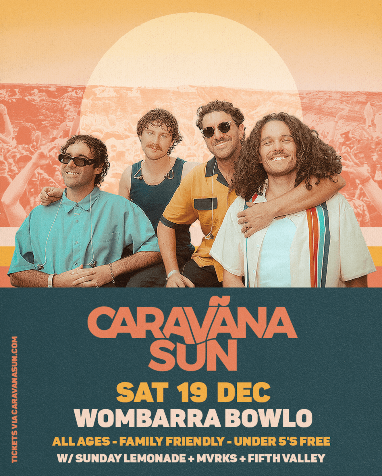 Carava sun 19 December 26 wombarra bowlo.ticket link