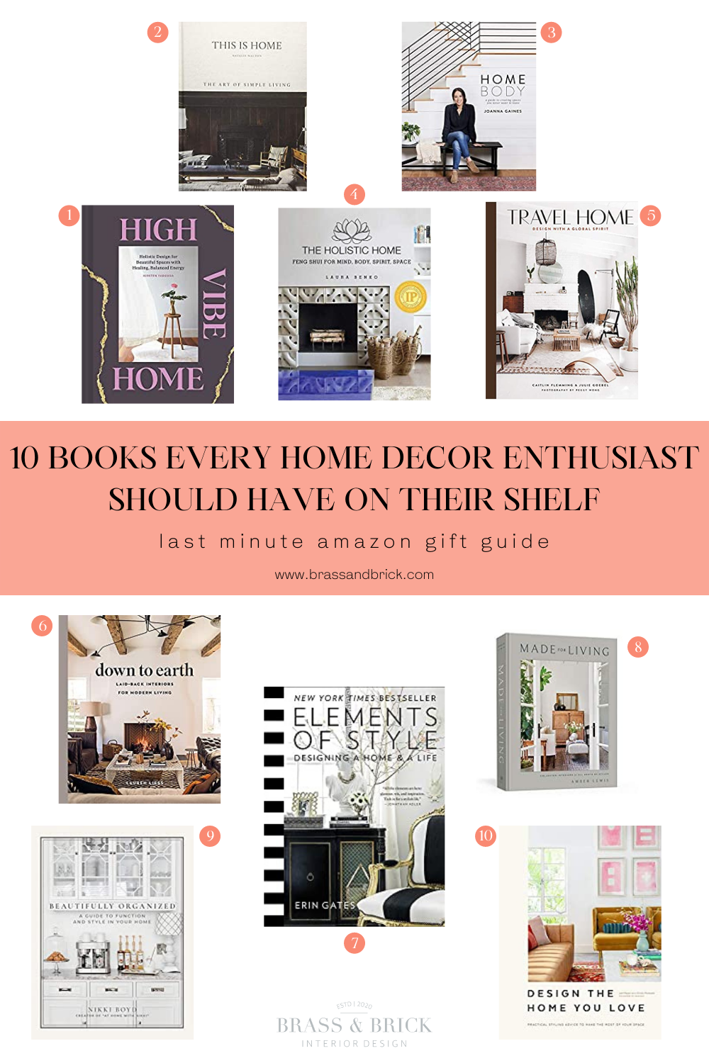 10 Books Every Home Decor Enthusiast Should Have On Their Shelf — Brass