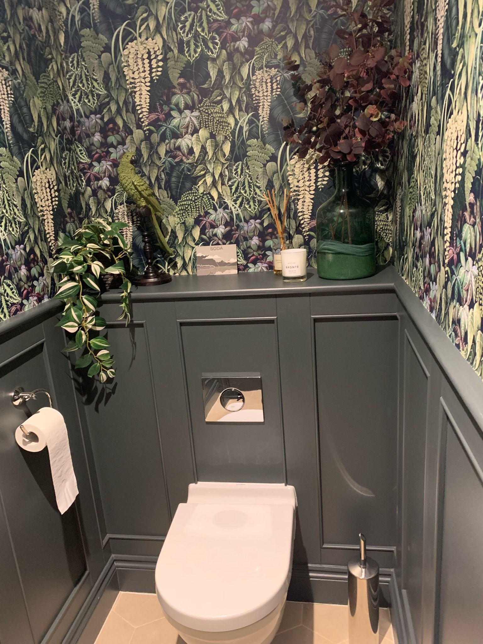 Panelling in a WC