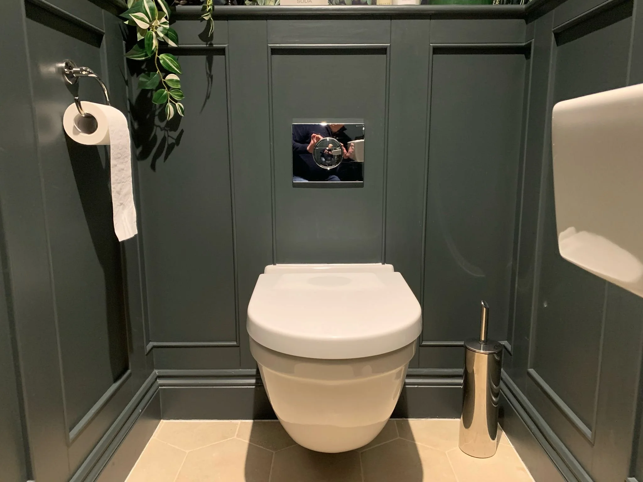 Panelling in a WC