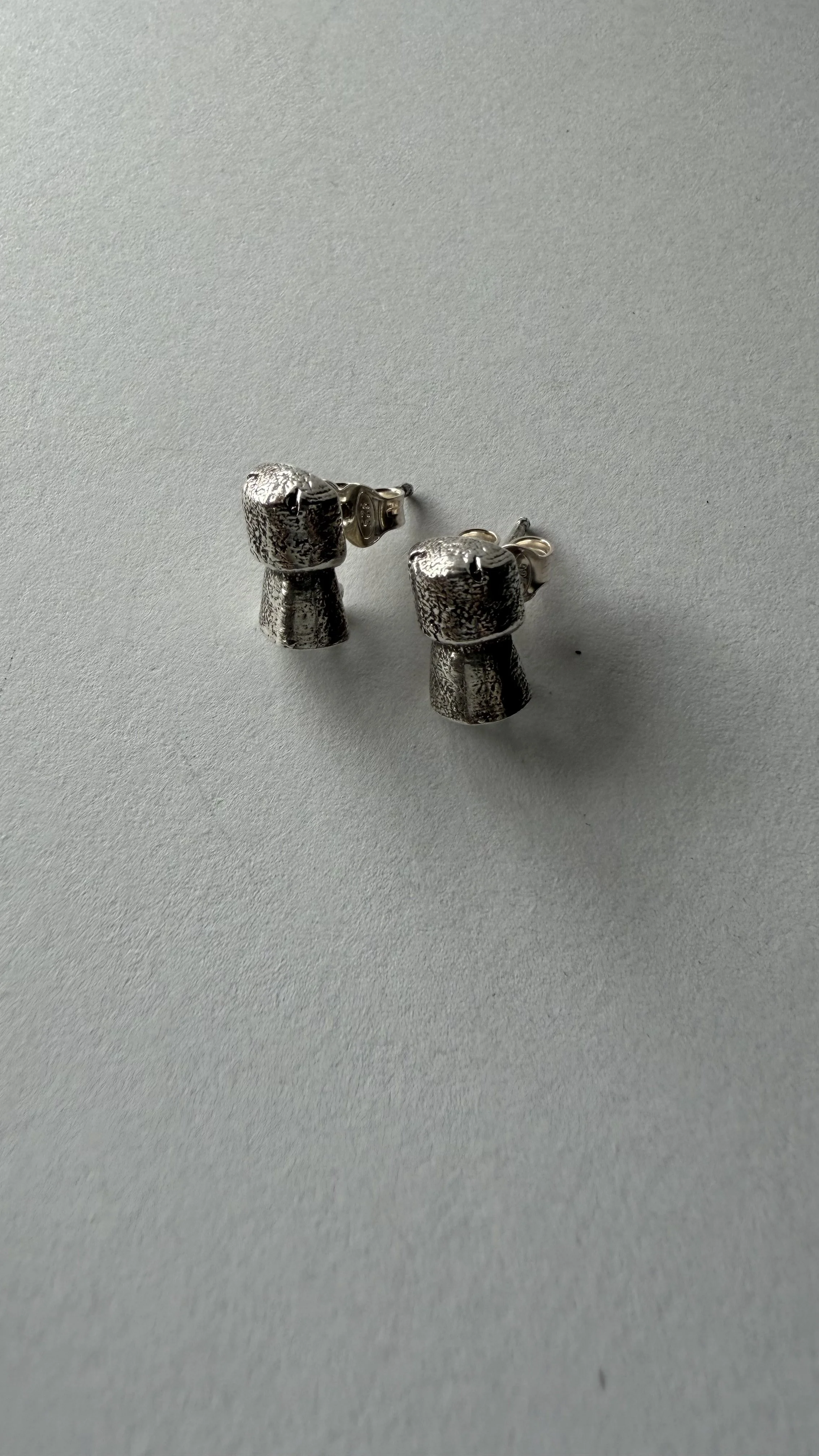 Silver Champagne Earrings