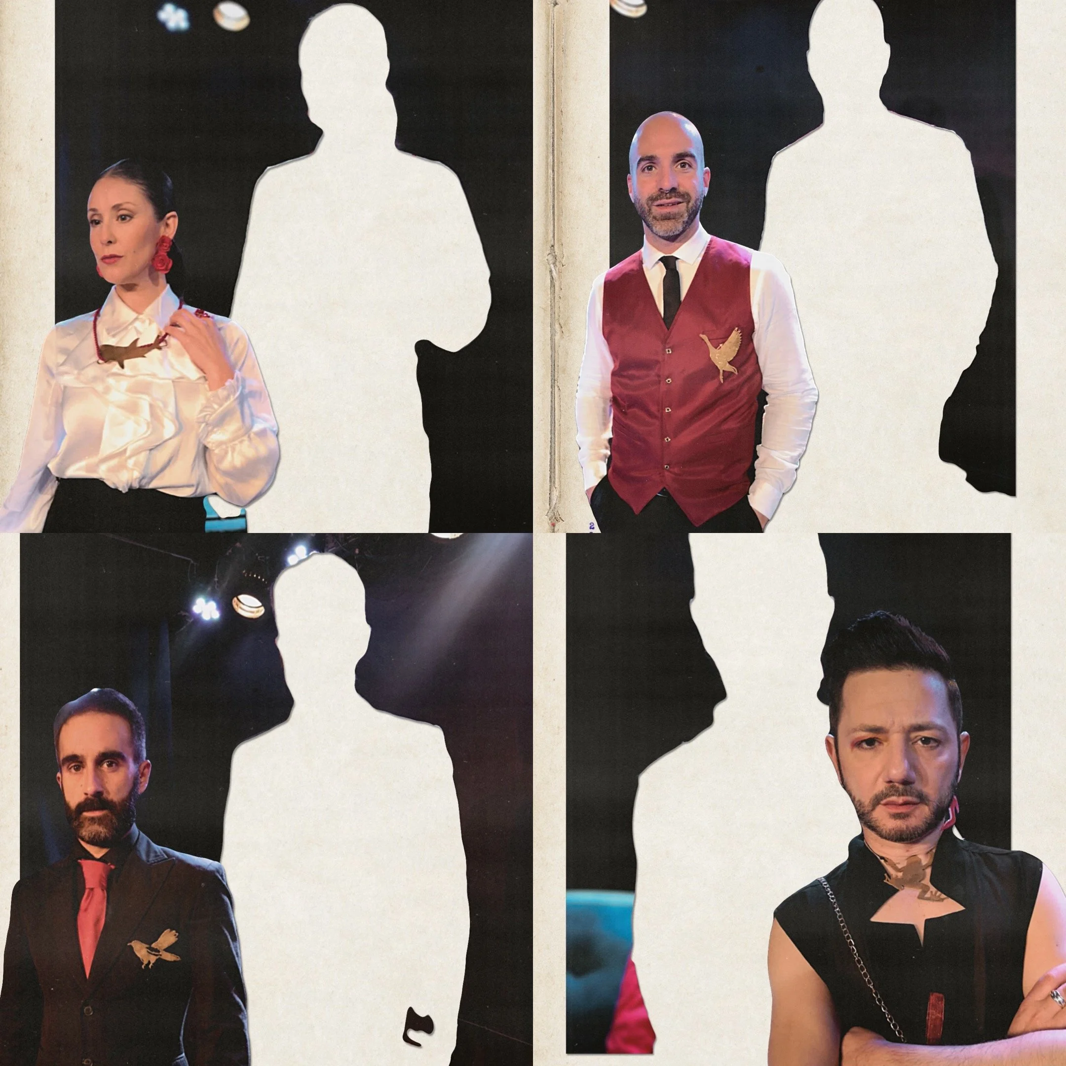 Pierpaolo Zizzi and his crew for the piece "Adios Julieta" with their brass spiritual animals 