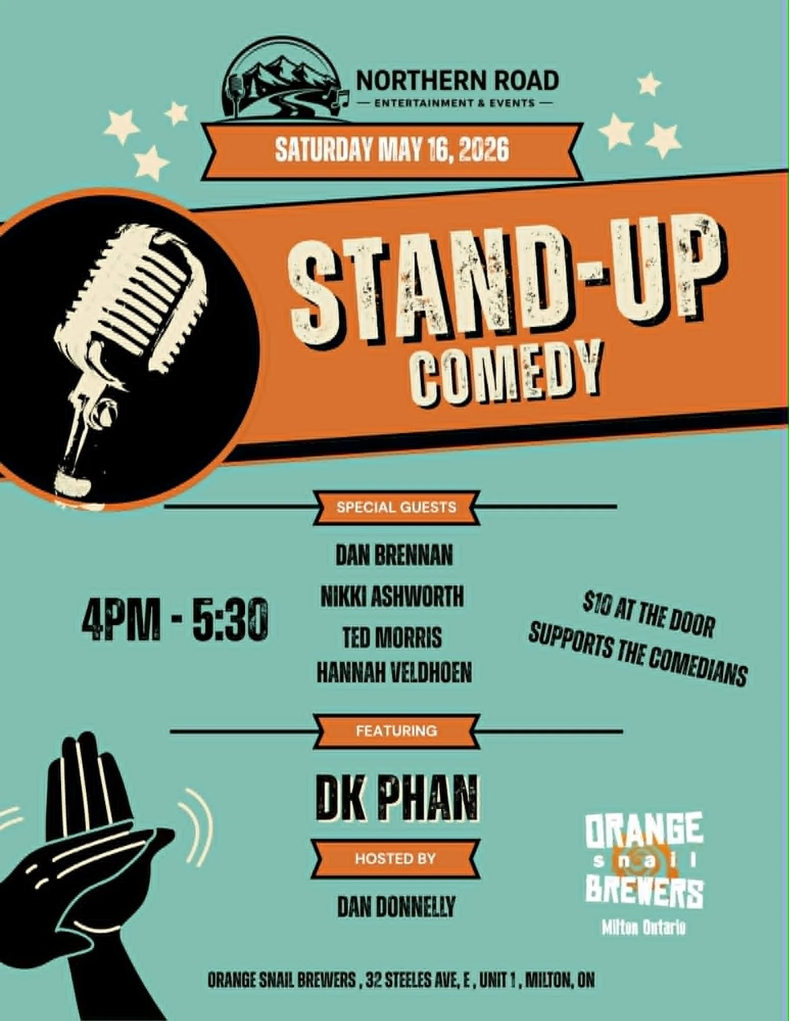 Stand-up at Orange Snail (Milton)